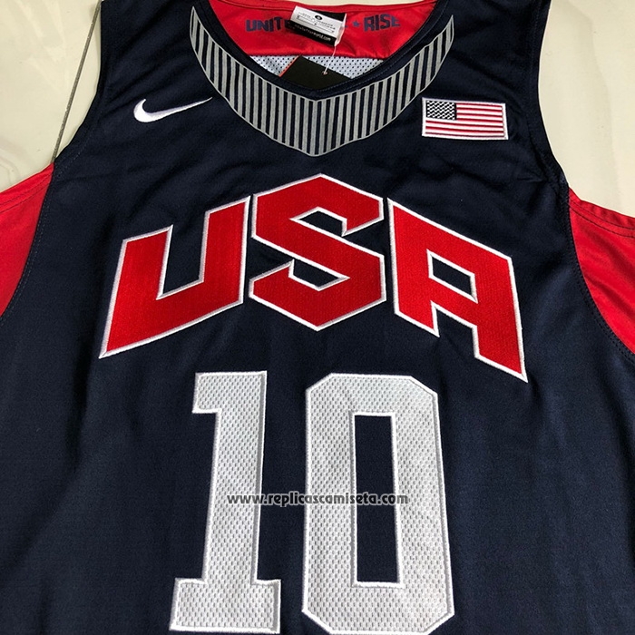 Camiseta USA 2012 Kobe Bryant #10 Azul